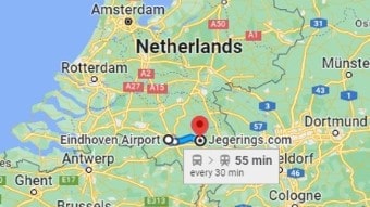 Route From Eindhoven Airport